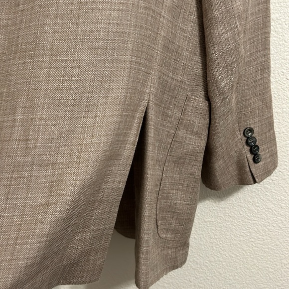 Canali Kei Linen Blend Blazer IT 56R/US 46R - Picture 6 of 14